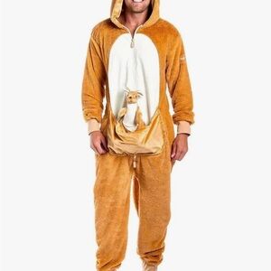 NWT Tipsy Elves Kangaroo men’s Jumpsuit costume with Joey size small